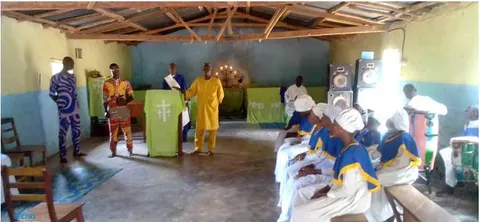Information and vision-sharing visit to the Church of Celestial Christianity in Okounfo