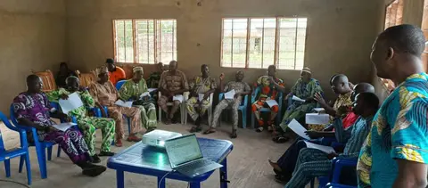 Overview of Board members at the training workshop
