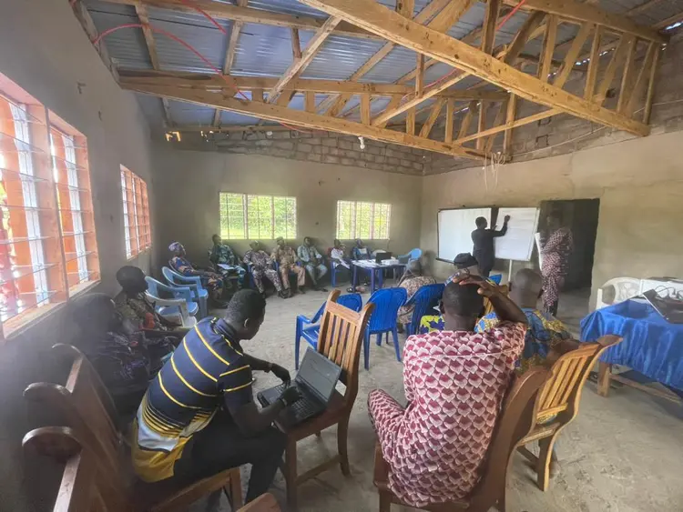 Les membres du bureau de l'association en formation
