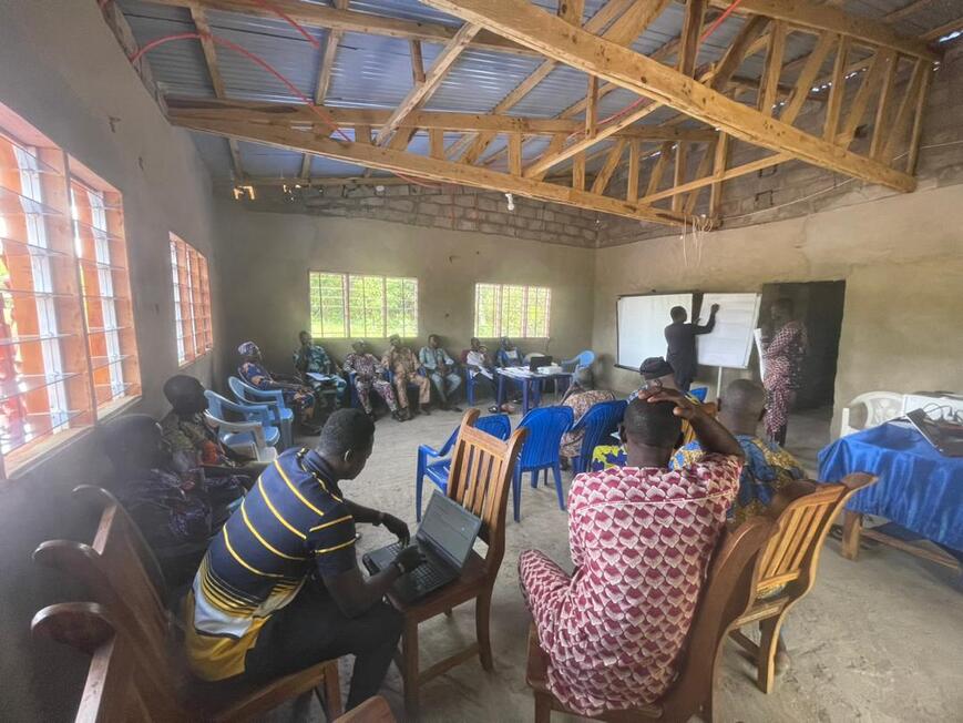 Les membres du bureau de l'association en formation